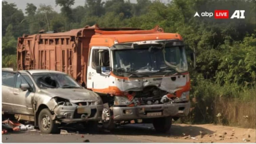 रोहतास में ट्रक से टकराई महाकुंभ जा रहे श्रद्धालुओं कार, मची चीख-पुकार, एक की मौत, 8 घायल