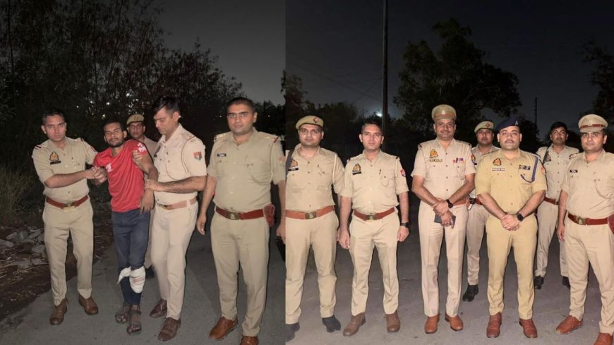 नोएडा: थाना सेक्टर-39 पुलिस और बदमाशों के बीच मुठभेड़, कुख्यात बदमाश नदीम अहमद को गोली लगी, 2 अन्य गिरफ्तार