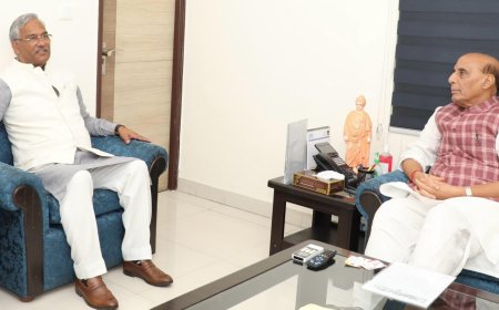 हरिद्वार सांसद त्रिवेन्द्र सिंह रावत ने रक्षा मंत्री राजनाथ सिंह से मिलकर ‘ऑपरेशन सिंदूर’ के लिए दी शुभकामनाएँ