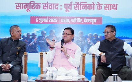 उत्तराखंड: 'विकसित उत्तराखण्ड@2047' कार्यक्रम में CM धामी ने पूर्व सैनिकों को दी प्रेरणा, पर्यावरण सुरक्षा की भी की बात