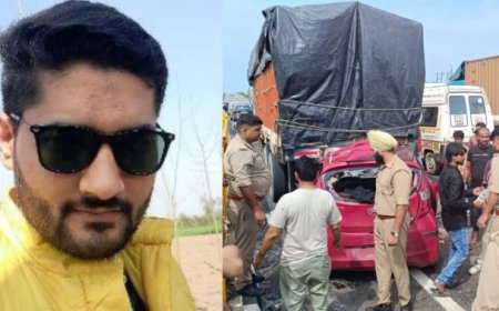 तेज रफ्तार के कहर ने फैलाई तबाही, सिपाही की पत्नी की मौत, दो बच्चे घायल