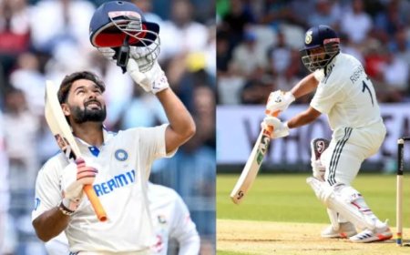 ऋषभ पंत का नया रिकॉर्ड: इंग्लैंड के खिलाफ टेस्ट में बने सबसे ज्यादा छक्के लगाने वाले बल्लेबाज़