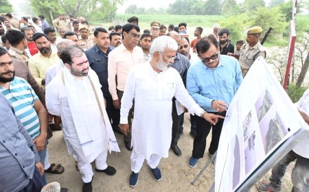 बाराबंकी: जल शक्ति मंत्री का बाढ़ संभावित क्षेत्र का दौरा - सुनवाई की तैयारी में जुटी सरकार