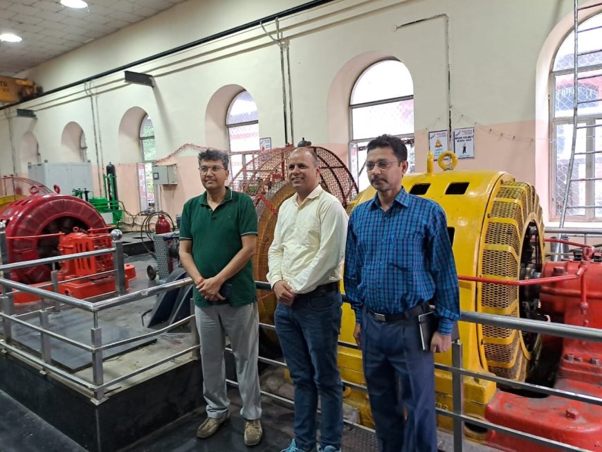 भाखड़ा ब्यास प्रबंधन बोर्ड के अध्यक्ष ने किया गलोगी जल विद्युत परियोजना का भ्रमण