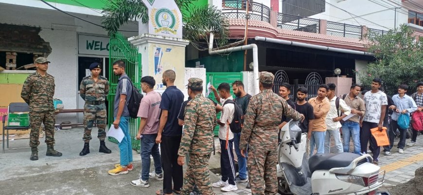 भारतीय सेना ने अग्निवीर ऑनलाइन भर्ती परीक्षा का सफलतापूर्वक आयोजन किया
