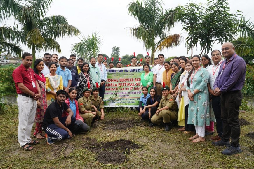 हरेला पर्व पर एसजीआरआर विश्वविद्यालय में चला विशेष पौधारोपण अभियान