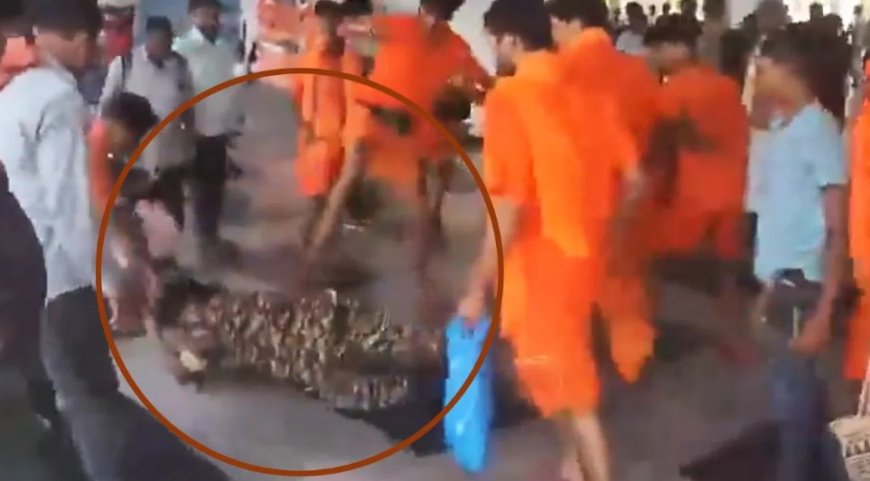 ड्यूटी पर वापस जा रहे सेना के जवान को कांवड़ियों ने लात-घूसों से पीटा, वीडियो सोशल मीडिया में वायरल