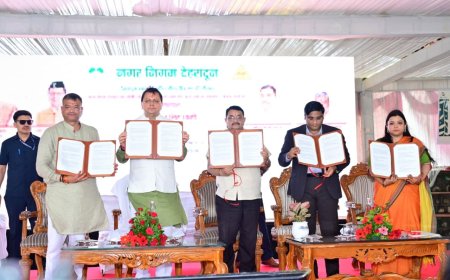 मुख्यमंत्री पुष्कर सिंह धामी ने केदारपुरम में आधुनिक योगा पार्क एवं विकास परियोजनाओं का उद्घाटन किया