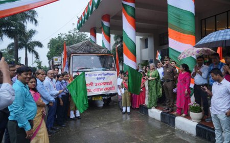 धराली उत्तरकाशी आपदा पीड़ितों के लिए एसजीआरआर विश्वविद्यालय की महत्वपूर्ण राहत सामग्री भेजी