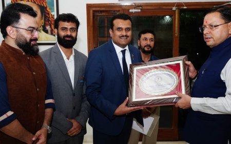 Dehradun: आइस स्केटिंग एसोसिएशन ऑफ इंडिया का सीएम धामी से शिष्टाचार भेंट - स्केटिंग को मिलेगा नए पंख