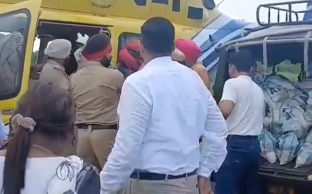 मुख्यमंत्री मान ने बाढ़ राहत कार्यों के लिए हेलीकॉप्टर का किया उपयोग, अपनी पूरी कैबिनेट के साथ पहुंचे प्रभावित क्षेत्रों में