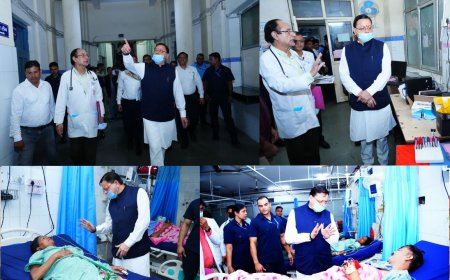 मुख्यमंत्री धामी का दून अस्पताल दौरा: स्वास्थ्य सेवाओं में सुधार के लिए अहम निर्देश