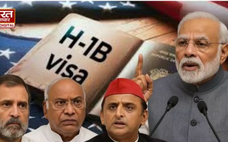 कांग्रेस का मोदी पर हमला: H-1B वीज़ा शुल्क में वृद्धि और राहुल गांधी की टिप्पणी