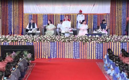 गवर्नर देवव्रत का अदानी विद्या मंदिर में छात्रों को प्रेरणादायक संबोधन, मेहनत और ईमानदारी से ही मिलती है सफलता