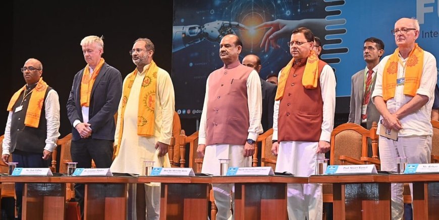 हरिद्वार: लोकसभा अध्यक्ष ओम बिरला एवं सीएम धामी ने देव संस्कृति विश्वविद्यालय में आयोजित इण्डियन ए.आई समिट में लिया भाग