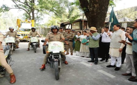 उत्तराखंड में मुख्यमंत्री ने बाइक रैली कर शुरू किया वन्यजीव सप्ताह