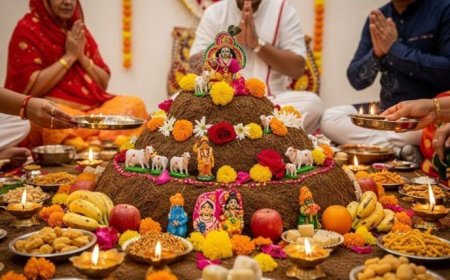 Govardhan Puja: भगवान श्रीकृष्ण की लीला का उत्सव, शहर में भक्ति और उल्लास का माहौल