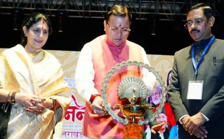 Rajat Jayanti Uttarakhand:-मुख्यमंत्री पुष्कर धामी ने किया हिमालय निनाद उत्सव-2025 में प्रतिभाग,संस्कृति के उत्थान और कलाकारों के हित में की गई चार घोषणाएं