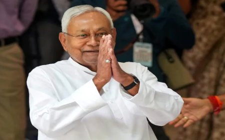 बिहार में बंपर जीत के लिए नीतीश ने किया पीएम मोदी का नमन, बोले-बिहार को विकसित राज्यों की कतार में लाएंगे