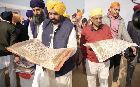 “भगवंत मान और केजरीवाल की संगत में अरदास, प्रदेश की तरक्की की कामना”