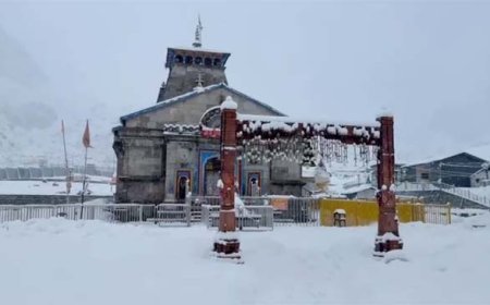 केदारनाथ में बर्फबारी ने बढ़ाई समस्याएँ, मौसम विभाग ने जारी की नई चेतावनी