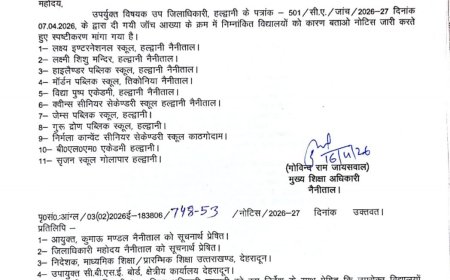हल्द्वानी: 11 प्राइवेट स्कूलों को जारी हुआ कारण बताओ नोटिस