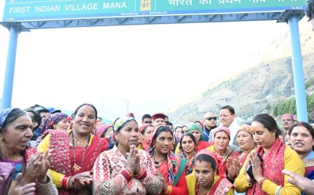 मुख्यमंत्री धामी का माणा गांव दौरा: आत्मनिर्भरता का आदर्श मॉडल