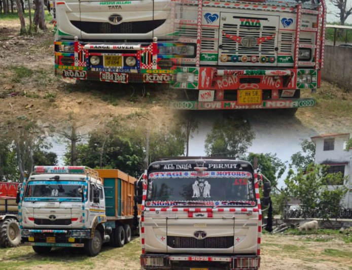 उत्तराखंड में ओवरलोडिंग पर पुलिस की बड़ी कार्रवाई, चार ट्रक सीज