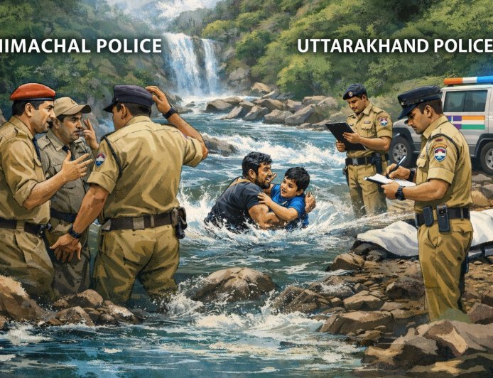 हरियाणा के मनदीप ने बेटे की जान बचाने के लिए अपनी जान गंवाई, हिमाचल-उत्तराखंड सीमा विवाद में उलझी पुलिस