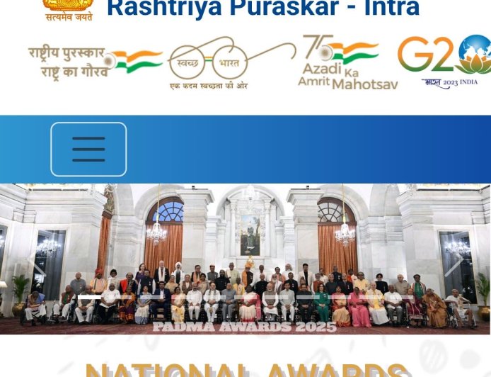 बागेश्वर: पद्म पुरस्कार 2027 के लिए नामांकन की प्रक्रिया 31 जुलाई तक, करें केवल ऑनलाइन आवेदन