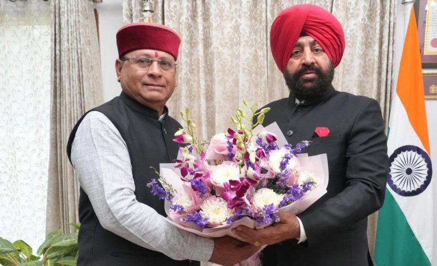 समाज कल्याण मंत्री खजान दास ने राज्यपाल गुरमीत सिंह से की महत्वपूर्ण मुलाकात