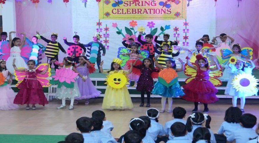 द हैरिटेज स्कूल का 73वां वसंत उत्सव: नन्हे बच्चों की प्रस्तुतियों ने बिखेरा सतरंगी आनंद