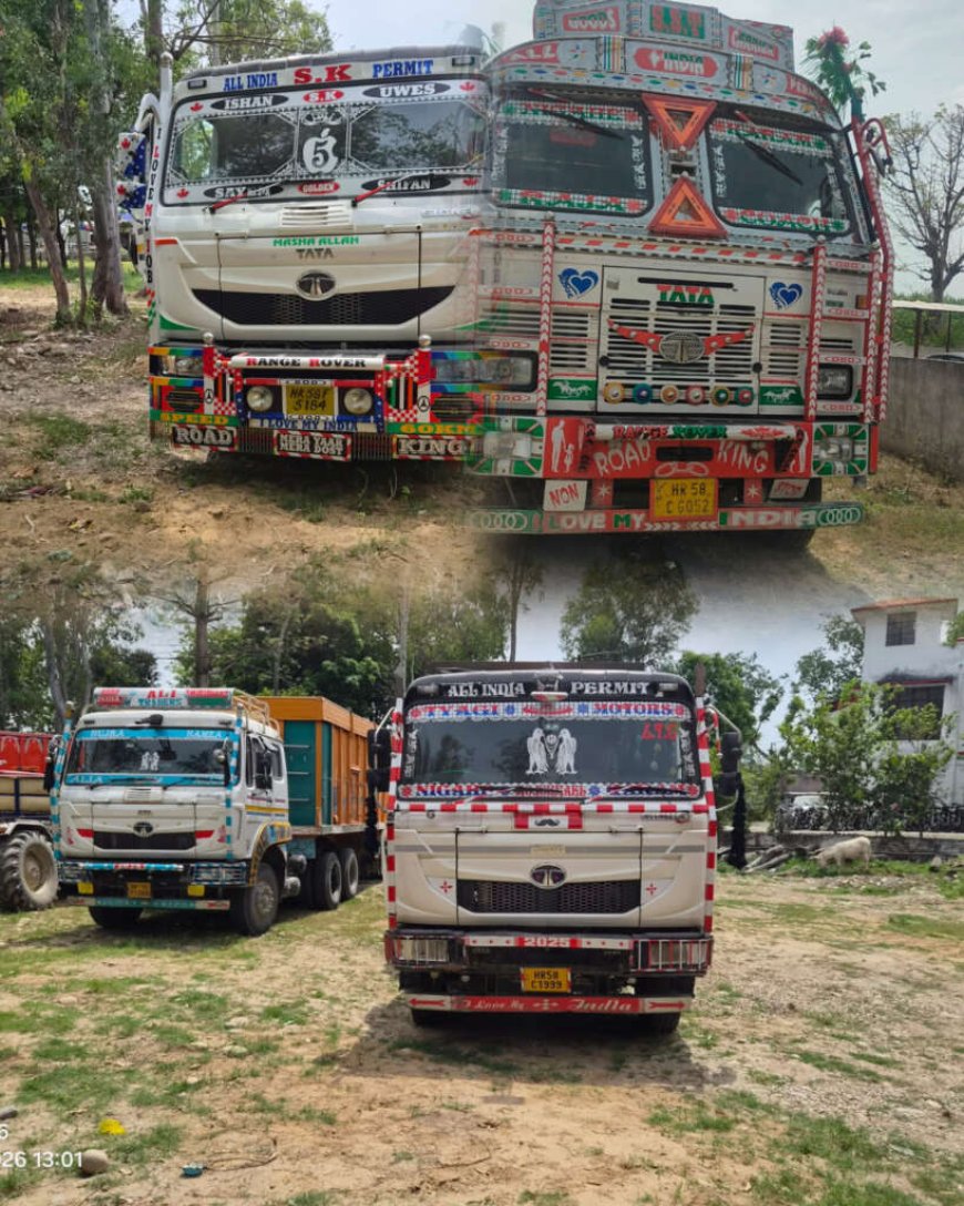 उत्तराखंड में ओवरलोडिंग पर पुलिस की बड़ी कार्रवाई, चार ट्रक सीज