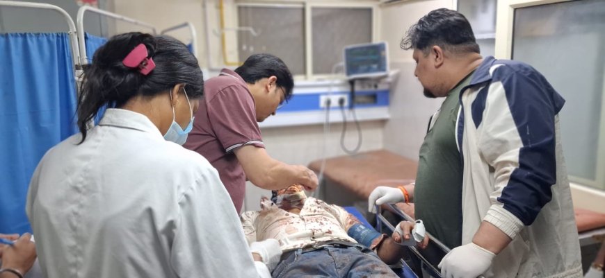 बागेश्वर में बारात की तेज रफ्तार बोलेरो पलटी, 11 घायल, 2 की हालत गंभीर