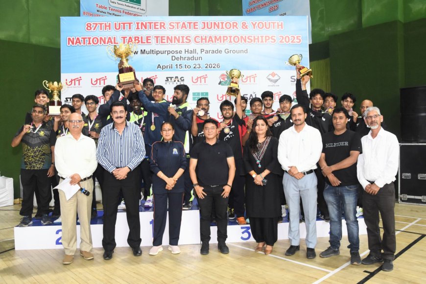 उत्तराखंड में 87वीं अंतरराज्यीय जूनियर एवं राष्ट्रीय टेबल टेनिस चैम्पियनशिप का सफल समापन, रेखा आर्या ने खिलाड़ियों को किया प्रेरित