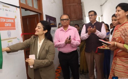 फूलचंद नारी शिल्प मंदिर गर्ल्स इंटर कॉलेज में स्थापित हुई अत्याधुनिक STEM लैब - उत्तरांचल यूनिवर्सिटी का सहयोग