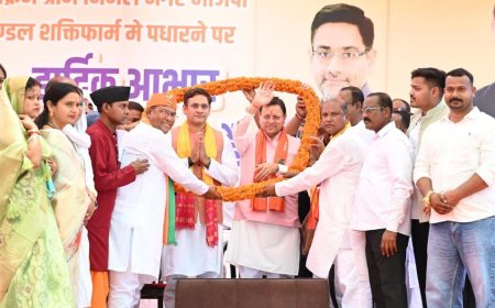सीएम धामी ने सितारगंज के शक्तिफार्म को सिडकुल से जोड़ने वाले सीसी पुल का शिलान्यास किया