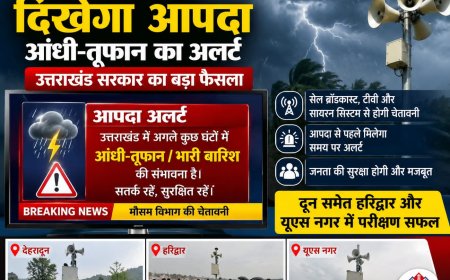 उत्तराखंड सरकार का बड़ा फैसला: टीवी पर आपदाओं का अलर्ट, देहरादून, हरिद्वार और यूएस नगर में परीक्षण सफल