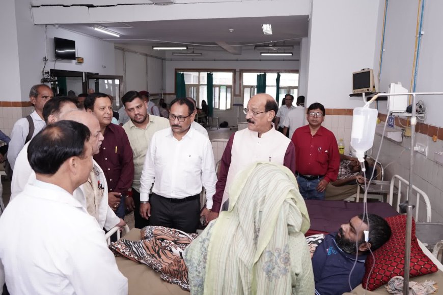स्वास्थ्य मंत्री सुबोध उनियाल ने हल्द्वानी अस्पताल में की मरीजों से मुलाकात