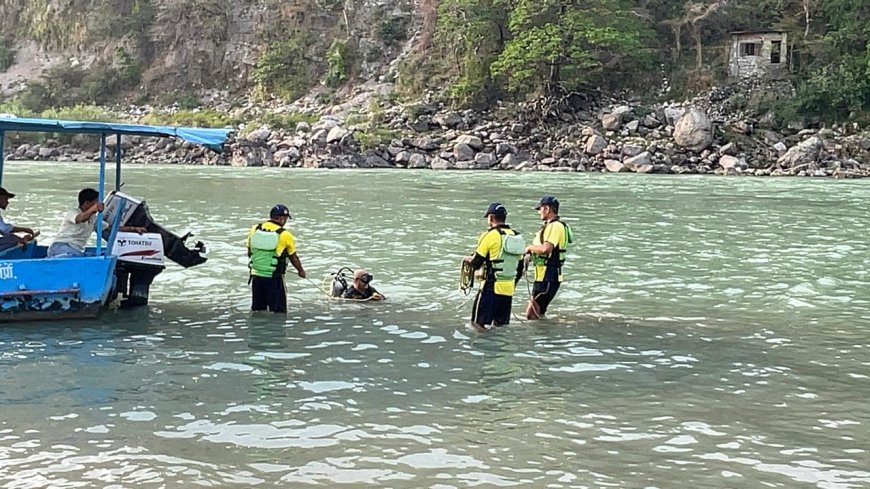 ऋषिकेश में गंगा नदी के रैपिड क्षेत्र में युवक के डूबने की घटना, SDRF का सर्च अभियान जारी