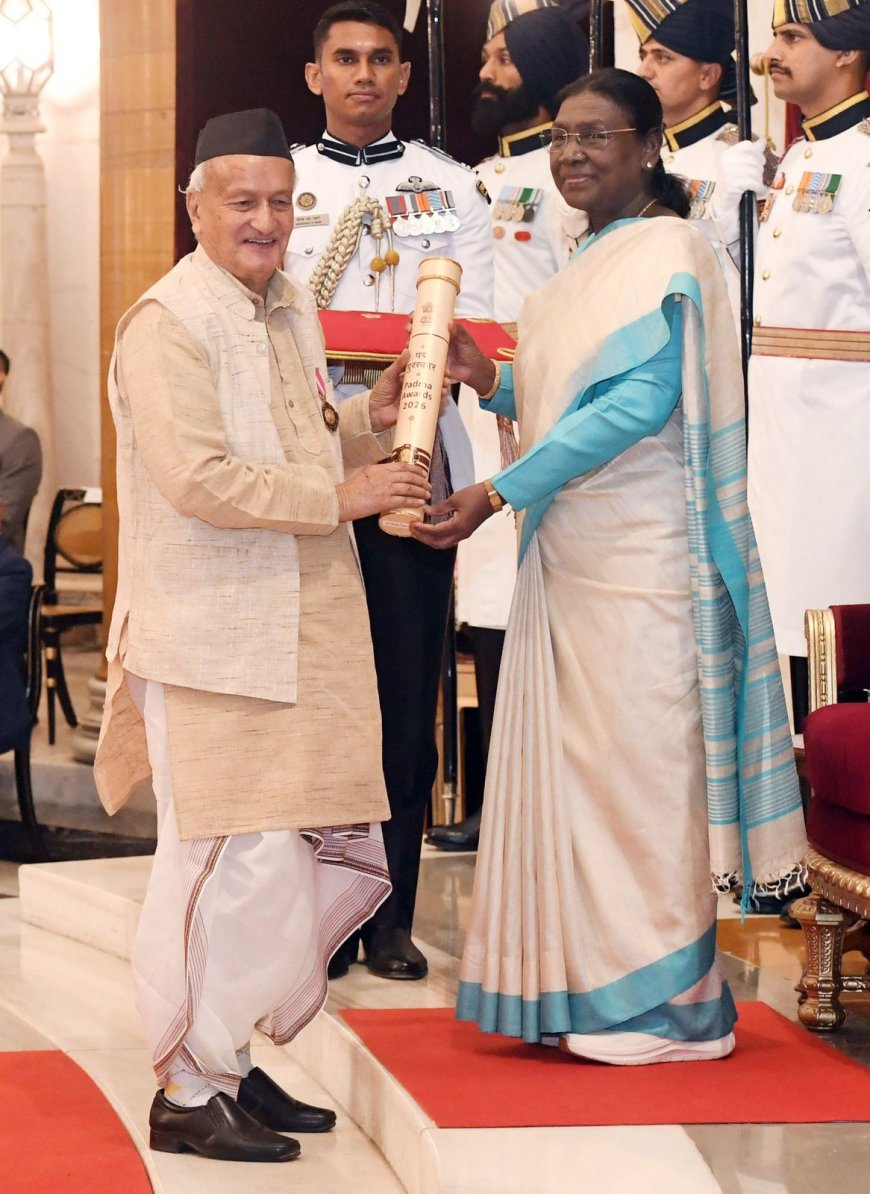 भगत सिंह कोश्यारी को मिला पद्मभूषण सम्मान, राष्ट्रपति भवन में घटित हुई ऐतिहासिक घटना