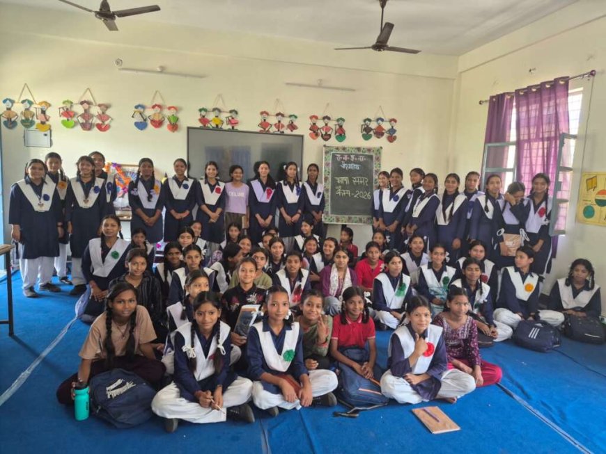 हल्द्वानी: चोरगलिया इंटर कॉलेज में शुरू हुआ भाषा समर कैंप, छात्राओं ने सीखी साइन लैंग्वेज