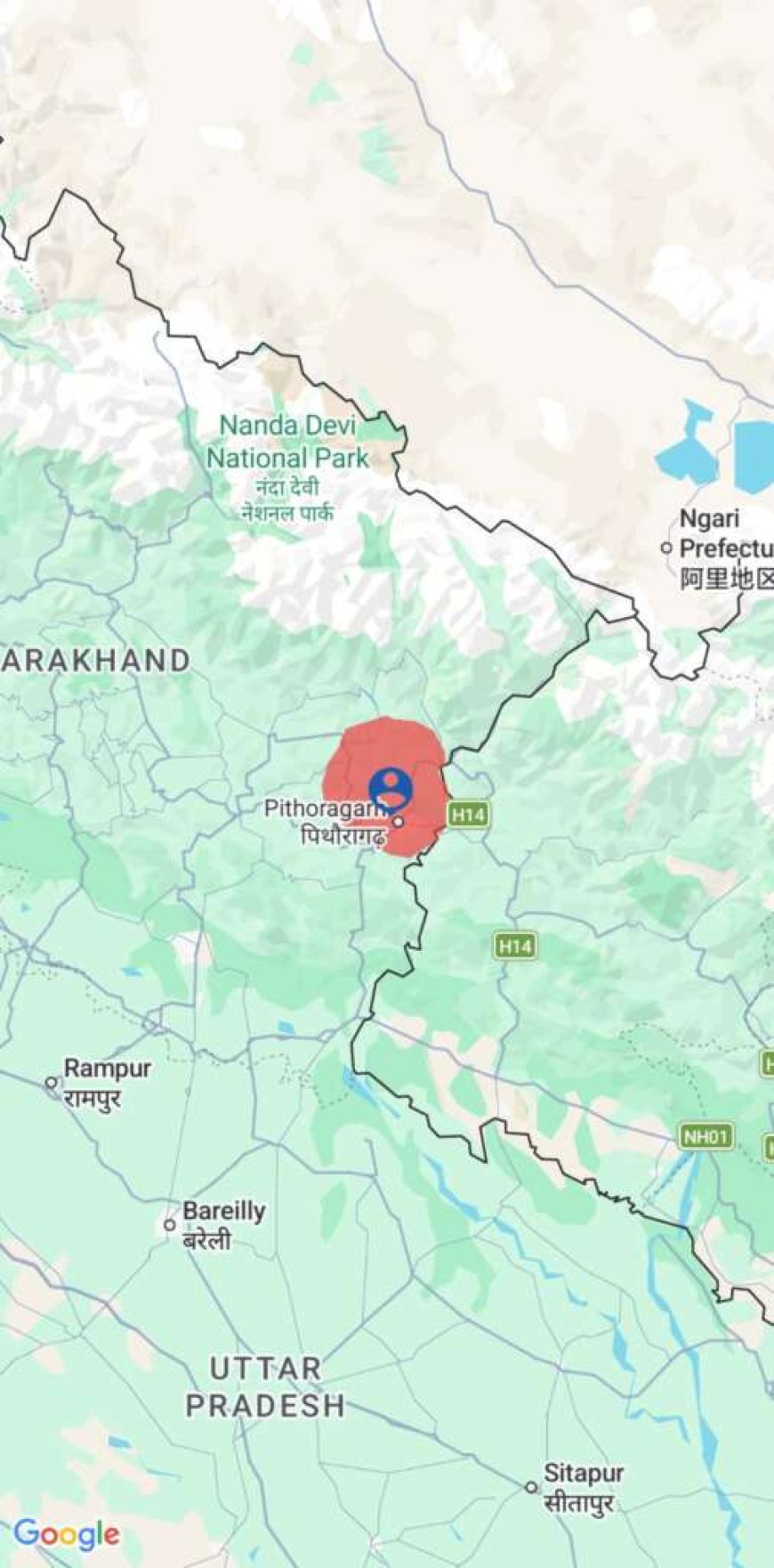 पिथौरागढ़ में मौसम चेतावनी: 2 घंटे का आंधी तूफान और भारी बारिश का अलर्ट