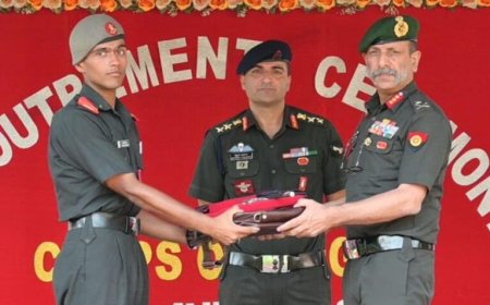 क्लेमेंट टाउन में 59 ऑफिसर कैडेट्स के अकाउट्रमेंट समारोह का आयोजन