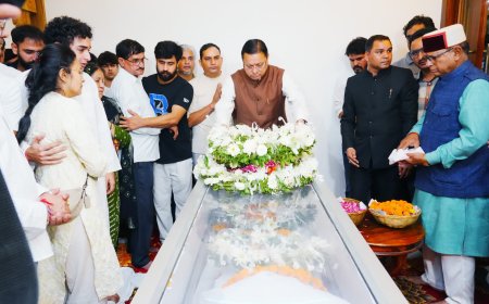 मुख्यमंत्री पुष्कर सिंह धामी ने दिवंगत निशानेबाज जसपाल राणा के आवास पर पहुंचकर शोक संवेदनाएं व्यक्त की