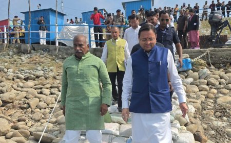 सीएम धामी ने गदरपुर पहुंच अंतर्राष्ट्रीय क्याकिंग एवं कैनोइंग प्रतियोगिता की तैयारियों का लिया जायजा