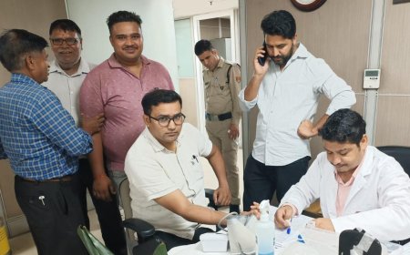 एमडीडीए कार्यालय में रक्तदान शिविर: अधिकारियों और कर्मचारियों ने उत्साह के साथ दिया 40 यूनिट रक्त
