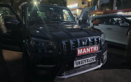 विदेश मंत्री का रौब झाड़ने वाले युवक की स्कॉर्पियो को पुलिस ने किया सीज, जानिए पूरी कहानी