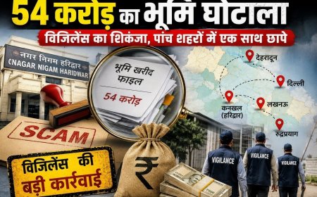 54 करोड़ के हरिद्वार भूमि घोटाले में विजिलेंस की कार्रवाई, पांच शहरों में छापे