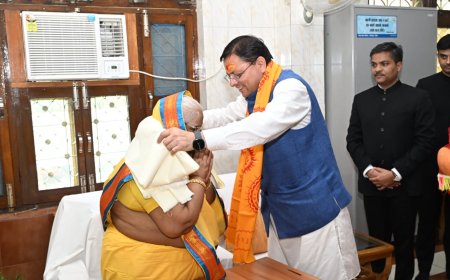 केंद्रीय स्वास्थ्य मंत्री जे.पी. नड्डा और सीएम धामी का शांतिकुंज दौरा; श्रद्धेया शैलदीदी से मिले और आशीर्वाद लिया